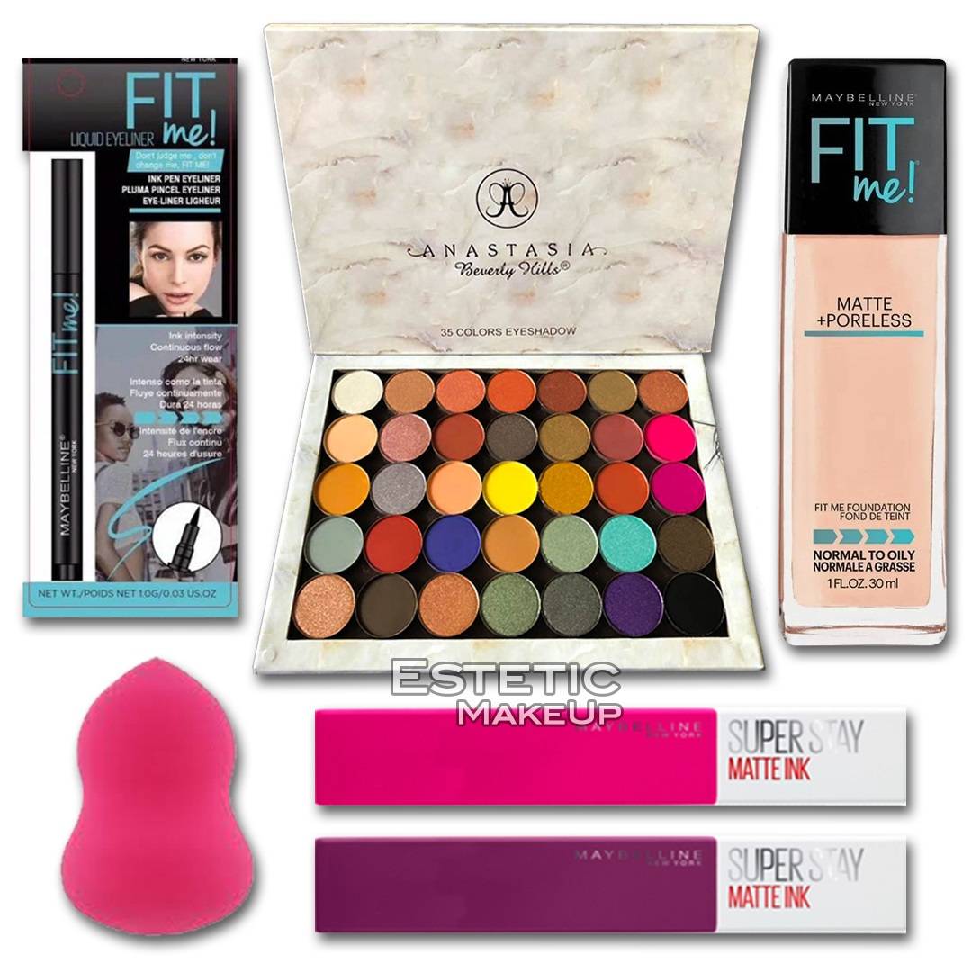 Combo Maquillaje Profesional Nº25 Estetic Make Up 4365