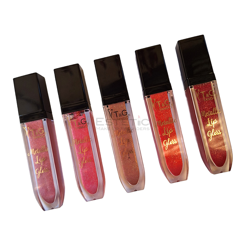 Labial Liquido Gloss Metalizado 24 Hs Tandg Tango Estetic Make Up 8516