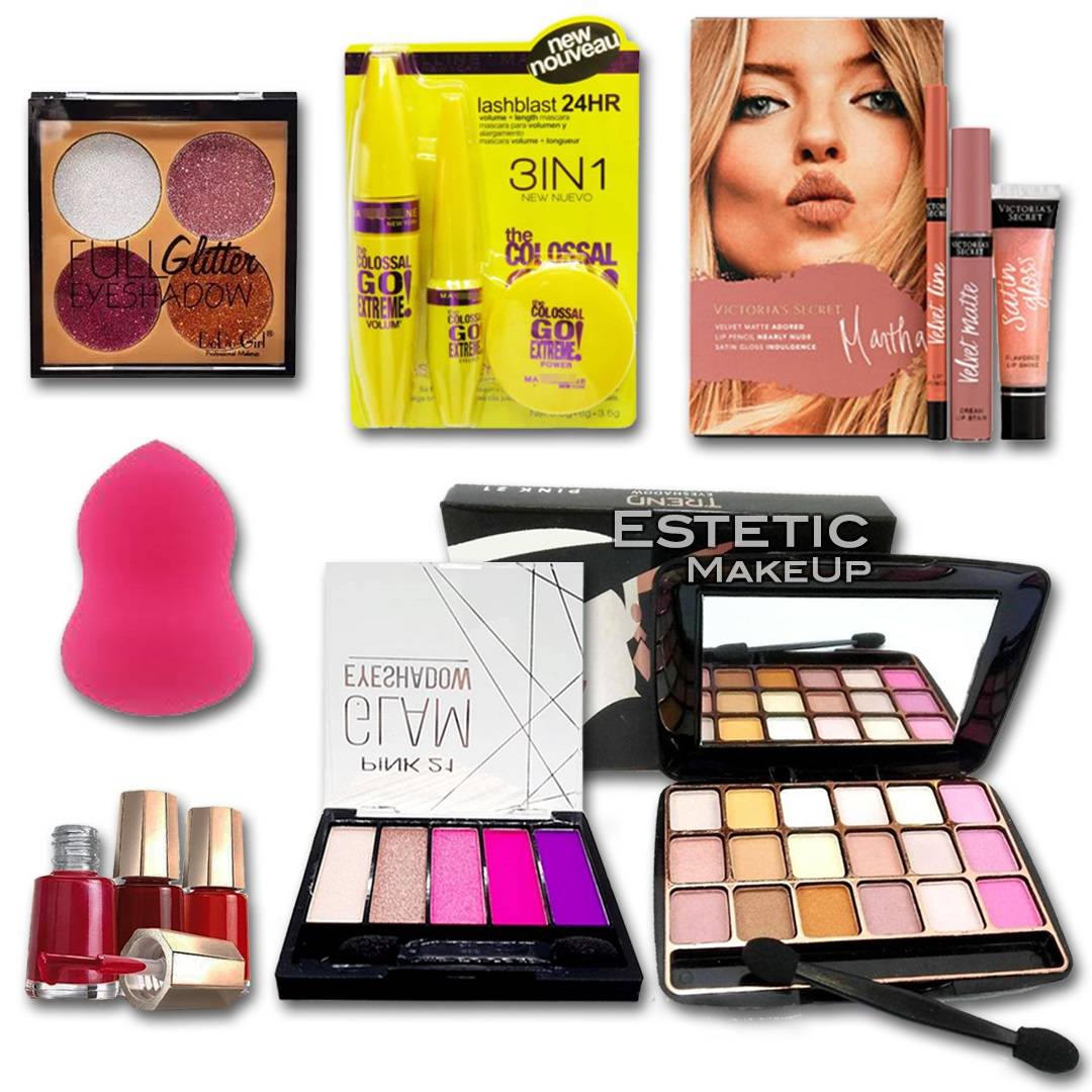 Combo Maquillaje Profesional Nº6 Estetic Make Up 9074