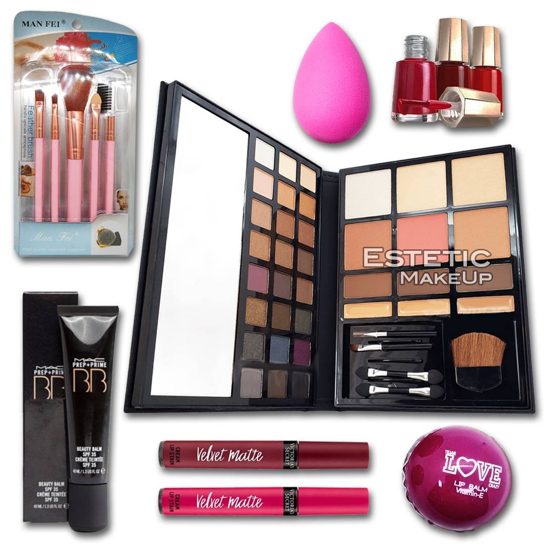 Combo Maquillaje Profesional Nº8 Estetic Make Up 6221